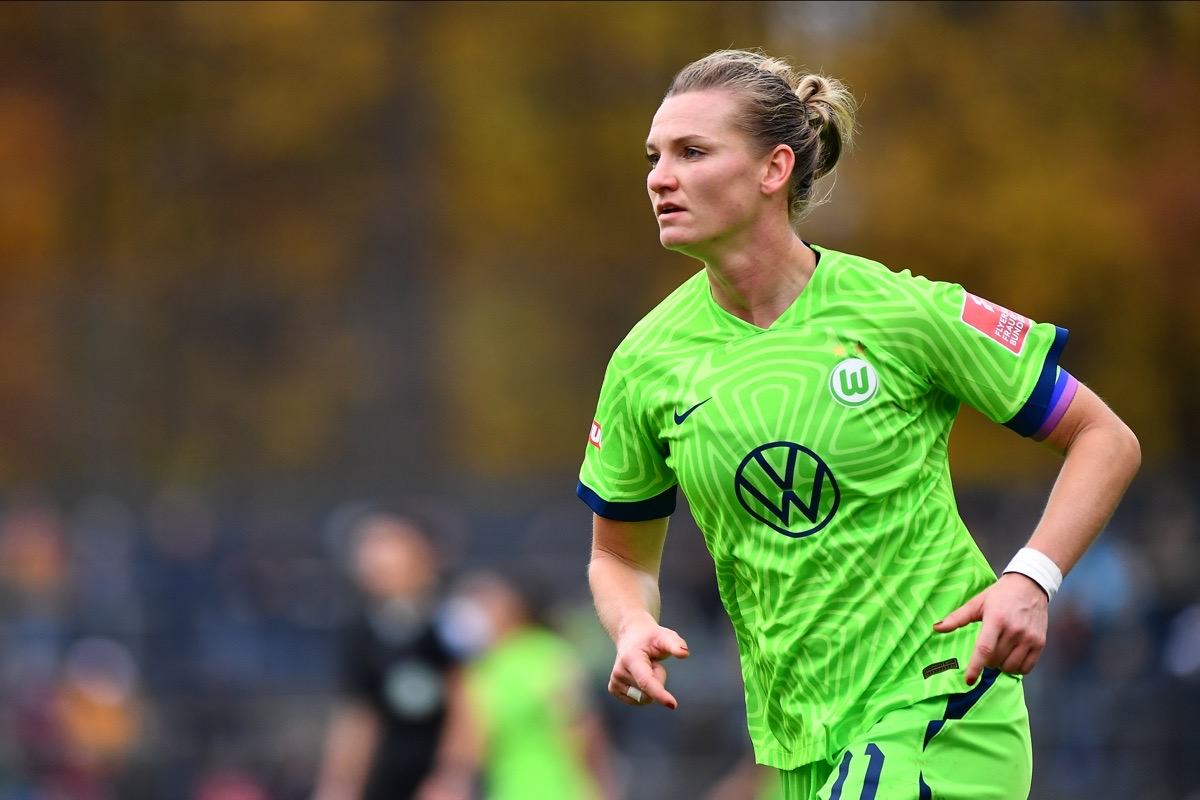 Die deutsche Nationalspielerin Alexandra Popp vom VfL Wolfsburg freut sich auf die WM 2023 - ihr letztes Turnier? (Copyright depositphotos.com)